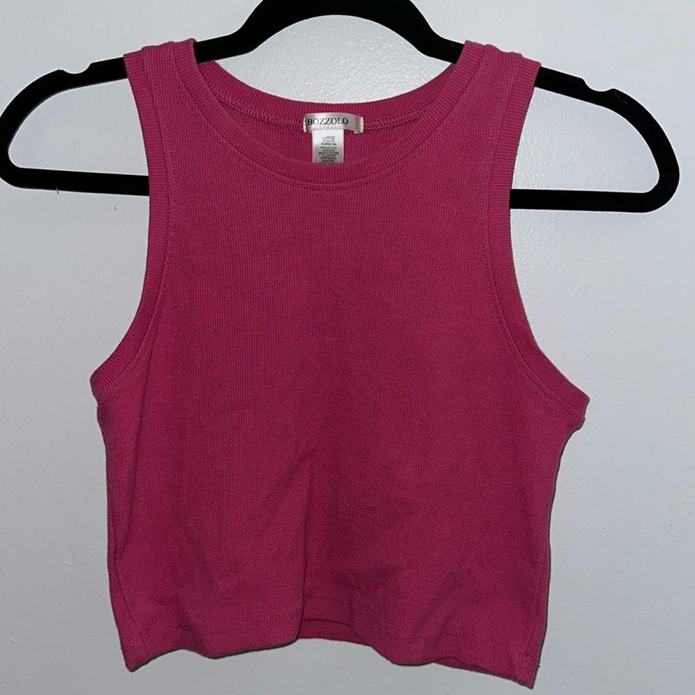 Pink Cropped tank top